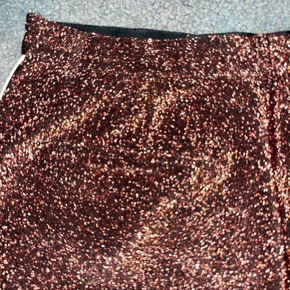 SCOTCH & SODA Metallic Bronze Bermuda Shorts w/ Racing Track Stripes EUC -Size S - Picture 6 of 16